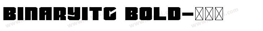 BinaryITC Bold字体转换